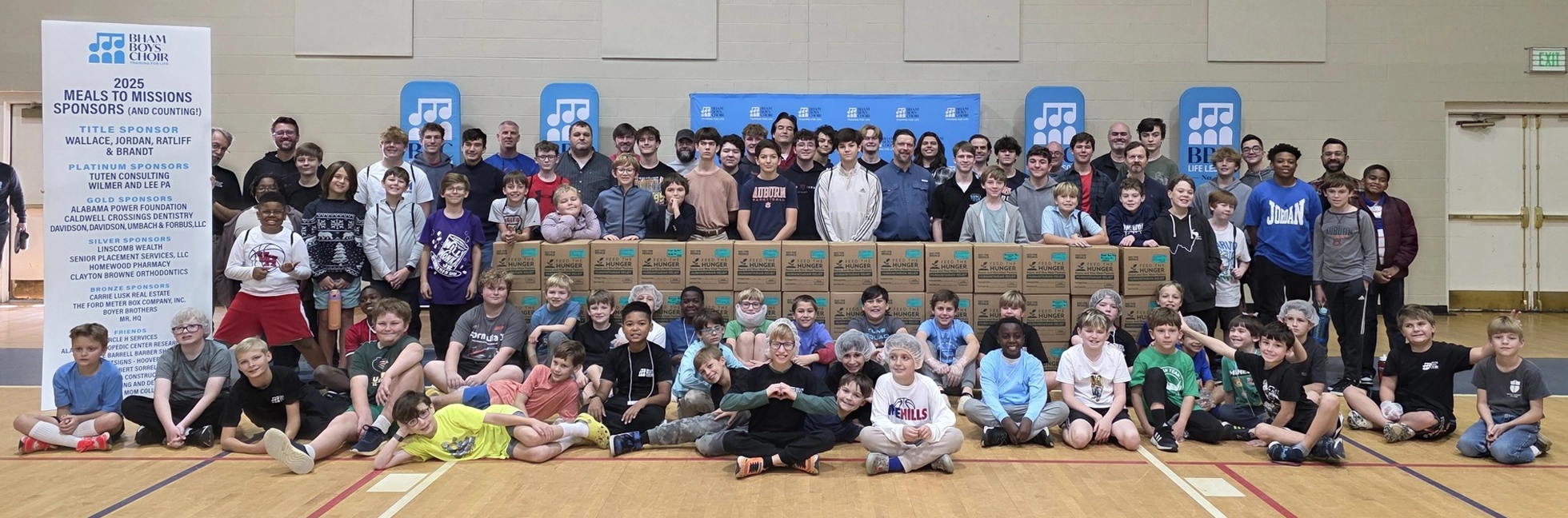 Meals to Missions volunteers packing meals